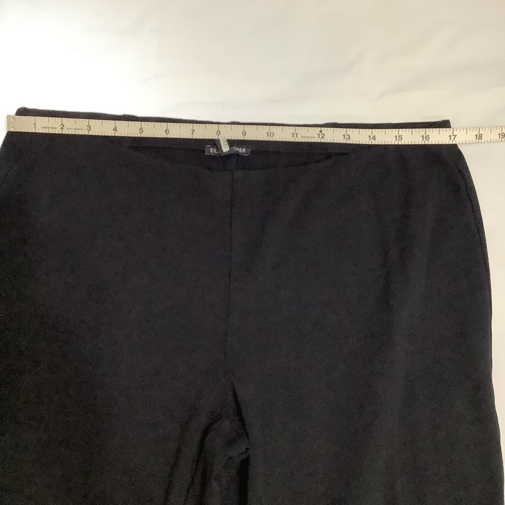 Eileen Fisher Pull-On Basic Black Pants Size L (W… - image 5